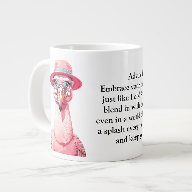 Funny Advisor from a Flamingo Jumbo-Tasse (Vorderseite Links)