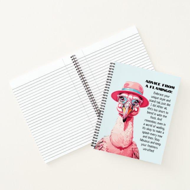 Funny Advisor from a Flamingo Notizbuch (Innenseite)