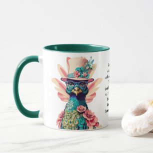 Funny Advisor from a Peacock Tasse