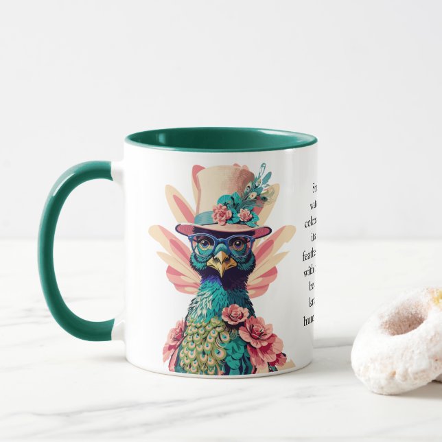 Funny Advisor from a Peacock Tasse (Mit Donut)