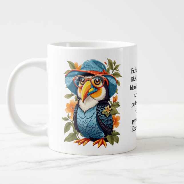 Funny Advisor from a Toucan Jumbo-Tasse (Links)