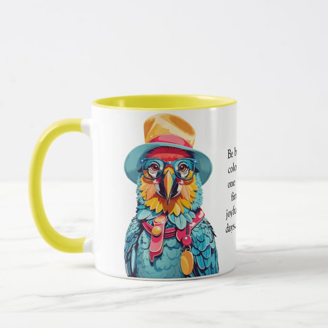 Funny Advisor von einem Macaw Tasse (Links)