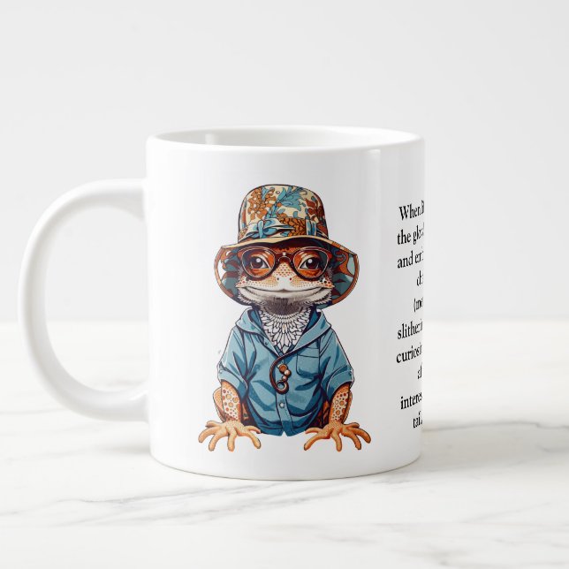 Funny Advisor von einer Lizard Jumbo-Tasse (Links)