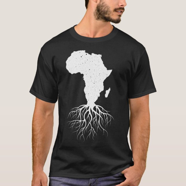 Funny Africa Art for Men African American Lo T-Shirt (Vorderseite)