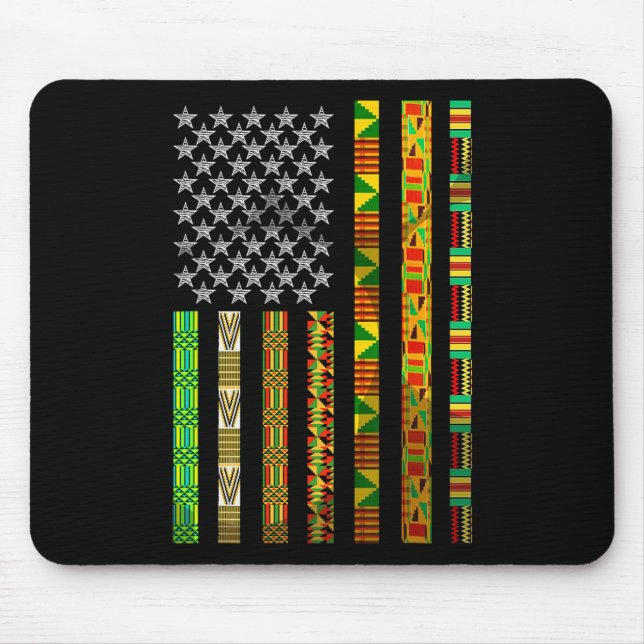 Funny African American Gift Niedlich Juneteente Fl Mousepad (Vorne)