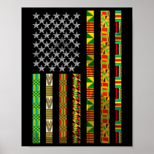 Funny African American Gift Niedlich Juneteente Fl Poster