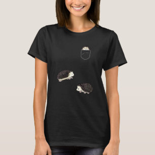 Funny African Bellied Igel Kostume Breast Pock T-Shirt