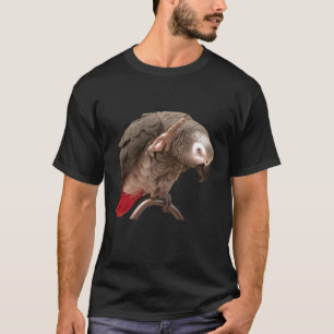 Funny African Gray Parrot Waving T-Shirt