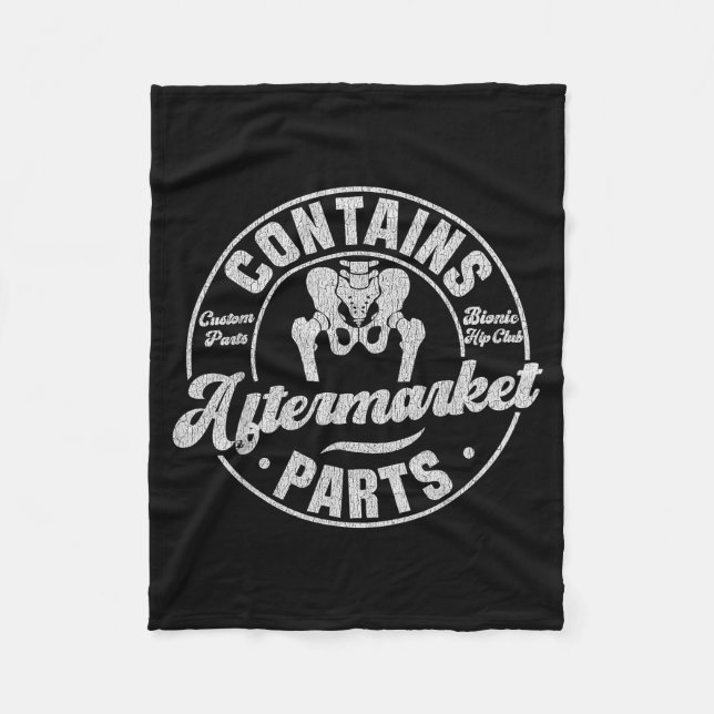 Funny After Hip Surgery Recovery Bionic Hip Replac Fleecedecke (Vorderseite)