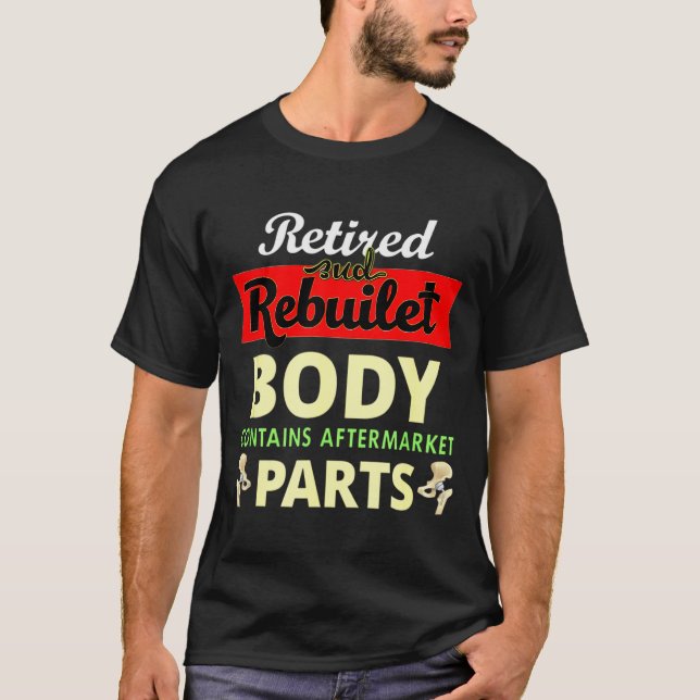 Funny After Hip Surgery Recovery Bionic Hip Replac T-Shirt (Vorderseite)