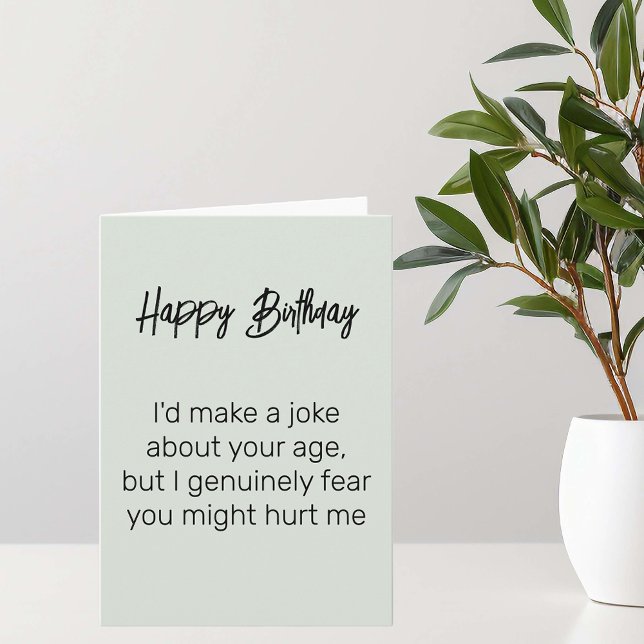 Funny Age Geburtstag Karte (Von Creator hochgeladen)
