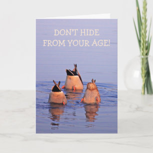 Funny Age Joke Duck Birthday Karte