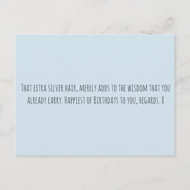 Funny Age Postkarte (Vorderseite)