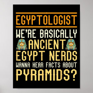 Funny Ägyptologe Zitat Antikes Ägypten Lover Sayin Poster