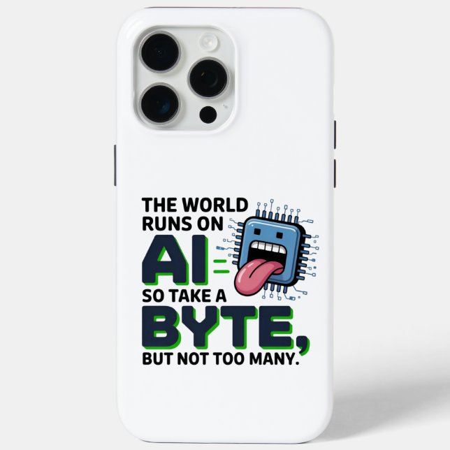 Funny AI Byte Quote - Tech Geek Spaß Case-Mate iPhone Hülle (Rückseite)