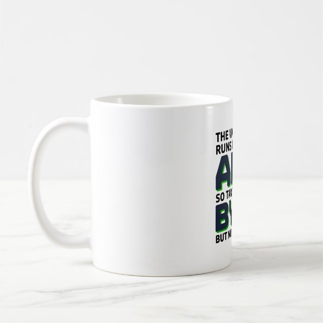Funny AI Byte Quote - Tech Geek Spaß Kaffeetasse (Links)