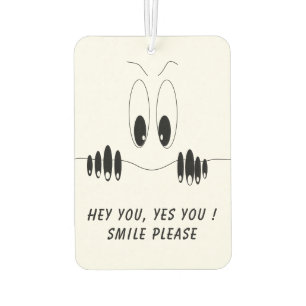Funny Air Freshener mit Neugier Augen - Lächeln Autolufterfrischer