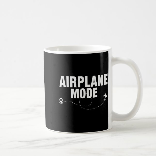 Funny Airplane Mode Flying Traveler Gift  Kaffeetasse (Rechts)