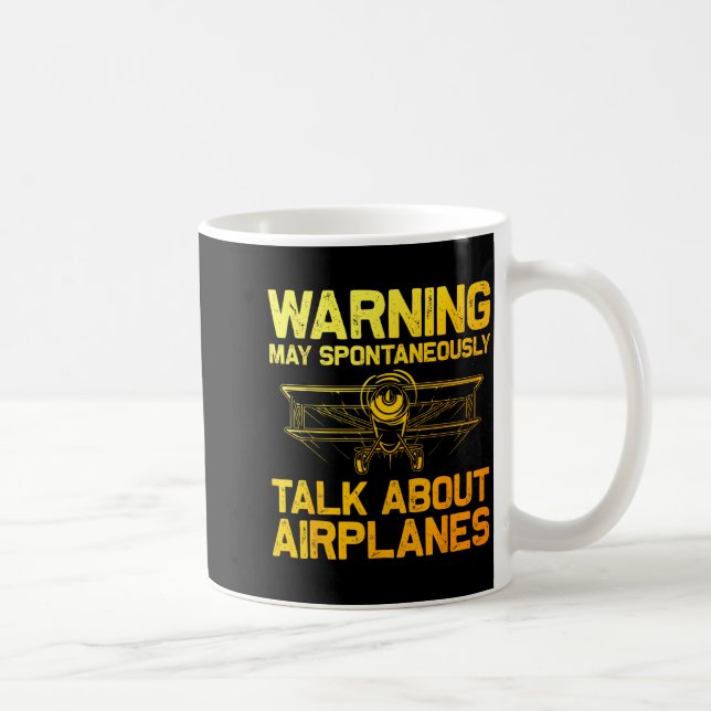 Funny Airplane Novelty For Men Women Plane Aviatio Kaffeetasse (Rechts)