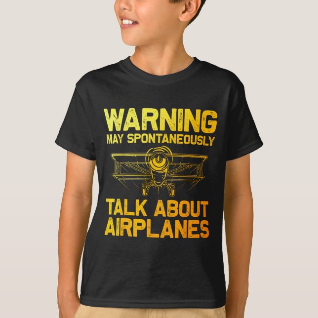 Funny Airplane Novelty For Men Women Plane Aviatio T-Shirt (Vorderseite)