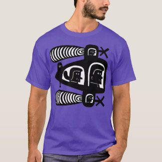 Funny Airplane paper cutting by Jad Fair  T-Shirt
