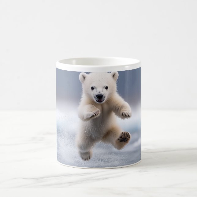 Funny Alaska Polar Bear Cub Kaffeetasse (Mittel)