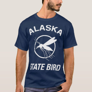 Funny Alaska Staat Bird Mosquito T-Shirt