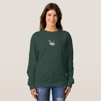 Funny Albern Goose Forest Green Sweatshirt