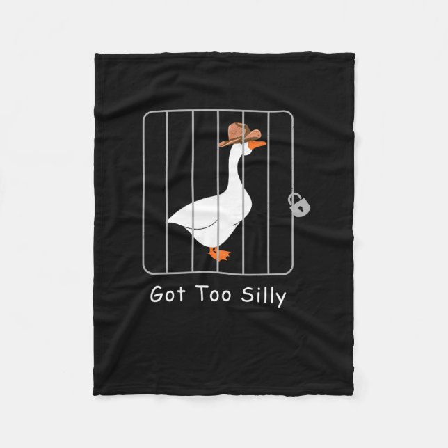 Funny Albern Goose Lover Mugshot Meme - Got zu Sil Fleecedecke (Vorderseite)