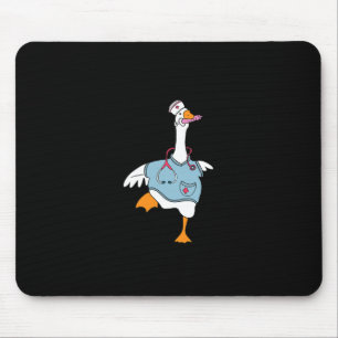 Funny Albern Goose Nurse Club Krankenschwester Stu Mousepad