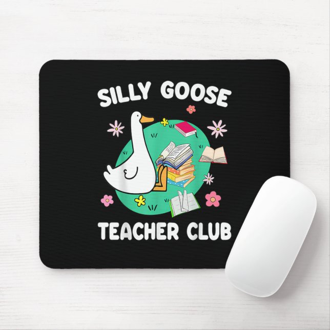 Funny Albern Goose Teacher Club Mousepad (Mit Mouse)