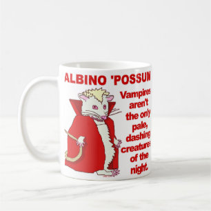 Funny Albino Possum Vampire Animal Tasse