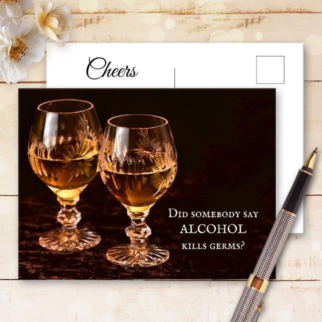 Funny Alcohol Drinks werden bald gut Postcard Postkarte (Von Creator hochgeladen)