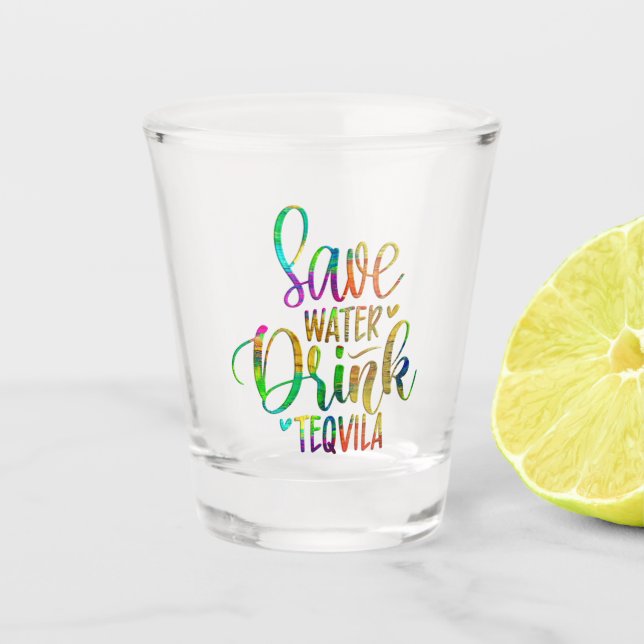 Funny Alcohol Sprichwort Schnapsglas (Vorderseite)