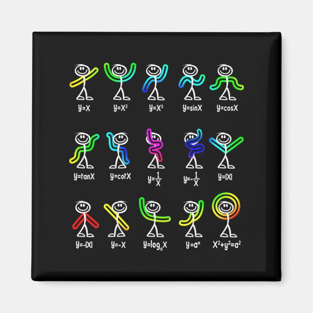 Funny Algebra Dance Function Math Teacher Geek Ner Magnet (Vorne)