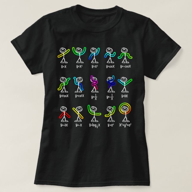 Funny Algebra Dance Funktion Mathematiker Geek T-Shirt (Design vorne)