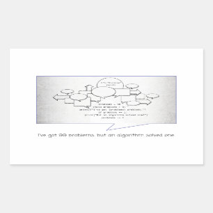 Funny Algorithm Rechteckiger Aufkleber