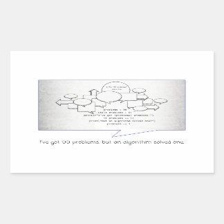 Funny Algorithm Rechteckiger Aufkleber