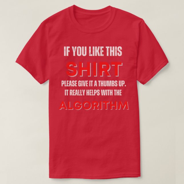 Funny Algorithmus Design V2 T-Shirt (Design vorne)