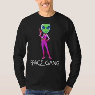 Funny Alien Astronautin Woman Space Gang Ali T-Shirt