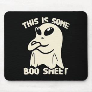 Funny Alien Bull Ghost Halloween Dies ist ein Boo Mousepad