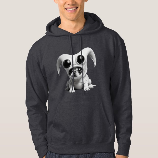 Funny Alien dog Hoodie (Vorderseite)