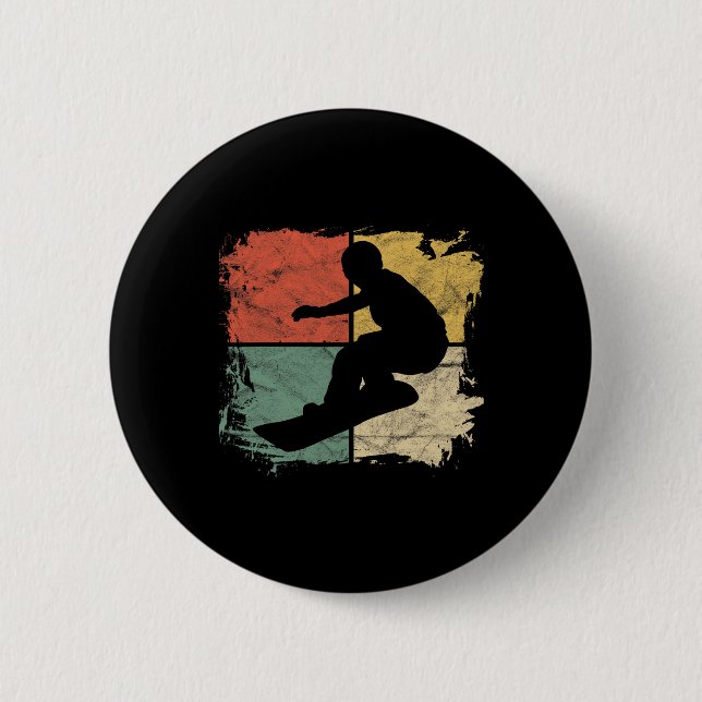 Funny Alien Head Pocket Halloween Kostüm Mens Wom Button (Vorderseite)