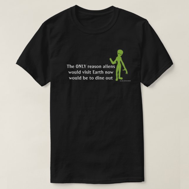 Funny Alien Lifeform T - Shirt (Design vorne)