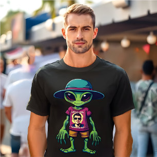 Funny Alien Meme "Wer ist jetzt die Alien?" Sci-Fi T-Shirt
