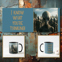 Funny Alien mit bearbeitbarem Text 4 von 4