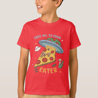 Funny Alien Pizza Abduction - Bring mich zu deinem T-Shirt