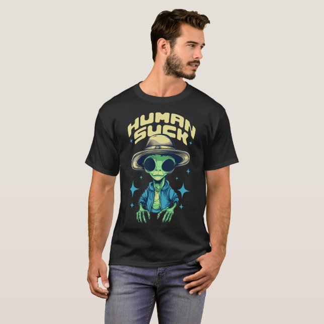 Funny Alien T-Shirt (Vorne ganz)
