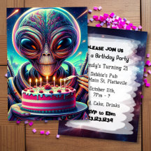 Funny Alien Themed Birthday Party