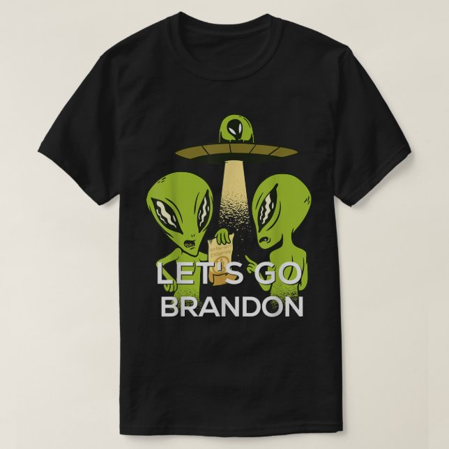 Funny Alien UFO Abduction Design T-Shirt (Design vorne)